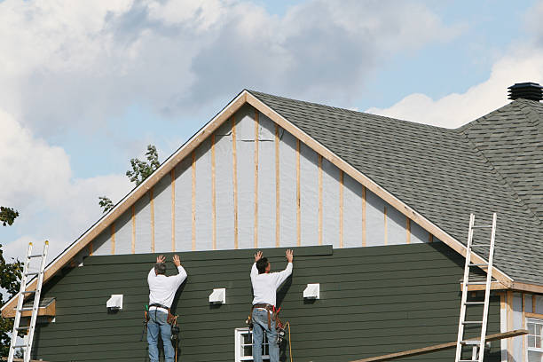 Professional Emergency Siding Repair technician working in Grant, MN